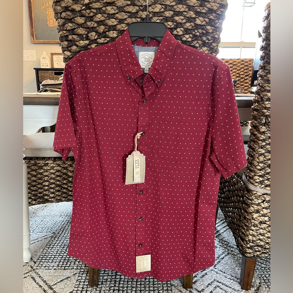 True craft men’s casual button down shirt